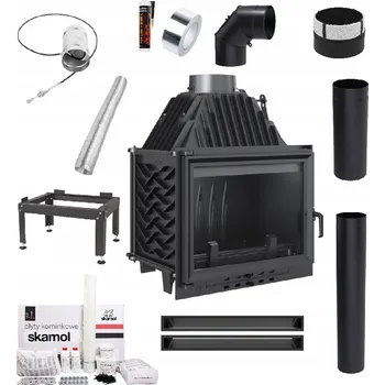 Krbová vložka Krbová vložka Kratki Zuzia 12 ECO teplovzdušná, výkon 12 kW, třída A