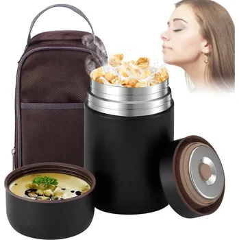 Termoska TERMOSKA TURISTICKÝ JÍDELNÍ NA POLÉVKU JÍDLO OBĚDOVÝ BOX FOOD JUG 800ML