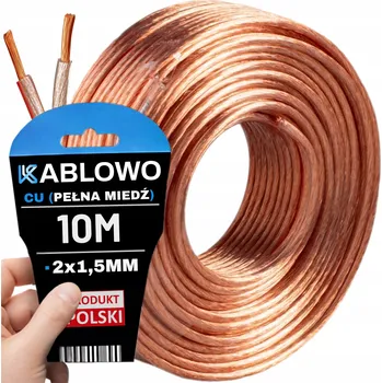 Audio kabel KABEL DVOUŽILOVÝ AUDIO REPRODUKTOROVÝ HQ OFC CU 2x1,5MM KABELOVÝ 10M