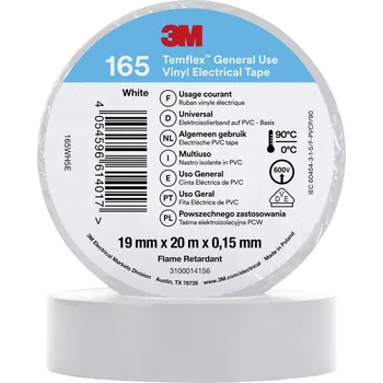 Izolační páska 3M 165WH5E izolační páska bílá (d x š) 20 m x 19 mm 1 ks