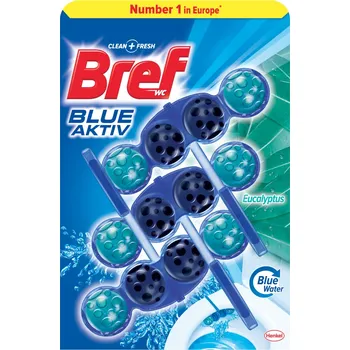 WC čistič Bref Blue Aktiv WC blok 3x 50 g