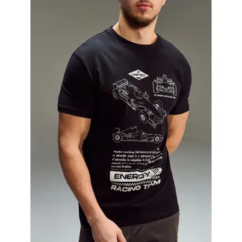 Pánské tričko Sinsay - Bavlněné tričko s krátkým rukávem - černá - 255HL-99X - 255HL-99X-3XL