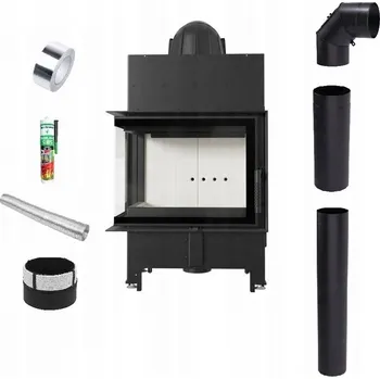 Krbová vložka KRB KAMNOVÁ VLOŽKA OCELOVÁ FLOKI S LEVÁ 8 kW EKO SADA