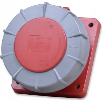 Elektrická zásuvka Zásuvka do panelu přímá 63A 4P 6h IP66/67