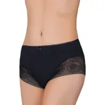 Dámské vyšší krajkové kalhotky Daniela 55/9-94 Fabio Barva/Velikost: černá / L/XL