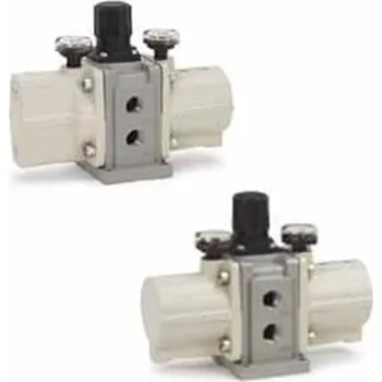 Kompresor Pneumatický zesilovací regulátor, řada: VBA, přípojka portu: G 1/4 a tlumič SMC