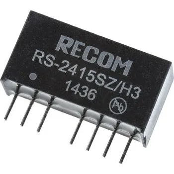 Měnič napětí DC-DC převodník 2W, výstup: 15V dc 134mA 3kV dc, Vin 9 → 36 V DC Ano