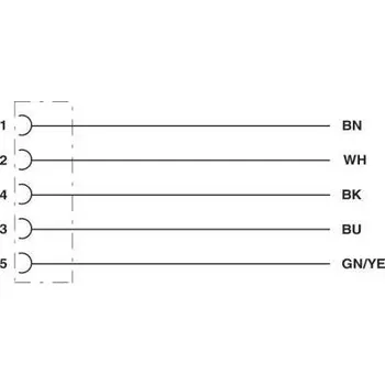 Phoenix Contact SAC-5P- 5,0-PVC/M12FS připojovací kabel pro senzory - aktory, 1453889, piny: 5, 5.00 m, 1 ks