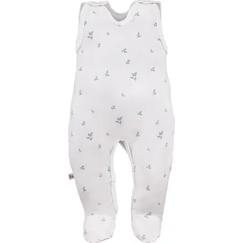 Dupačky bílé s lístky, velikost 62