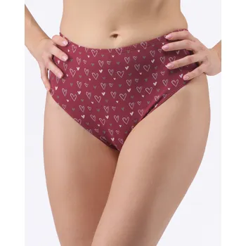 Kalhotky GINA 11094P Kalhotky klasické ve větších velikostech Barva: Brandy-Tm. šedá, Velikost: L/XL