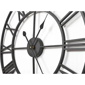 Hodiny VELKÉ NÁSTĚNNÉ HODINY KOVOVÉ 60cm LOFT RETRO
