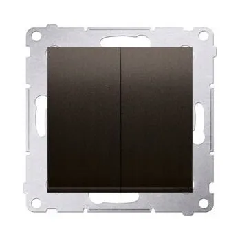 vypínač Dvojitý vypínač Kontakt-simon DW5.01/46 hnědý