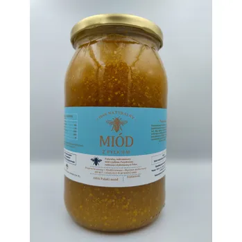 Květový med s včelím pylem 1250g - 2025 - Včelí farma Szabłowskich