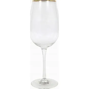 Sklenice Skleničky na bílé víno, skleničky červené víno, skleničky na vodu MPLCo GOLD STRIP bezbarvá, žlutá 500ml 1 ks