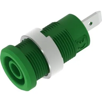 Elektrická zásuvka Banánková zásuvka, 36A, 600 → 1000V, Zelená, Samice