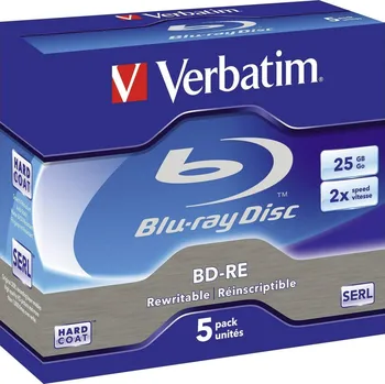 Blu-ray film Verbatim 43615 Blu-ray BD-RE 25 GB 5 ks Jewelcase