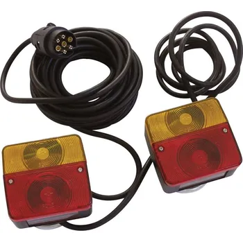 Přívěs k motorovému vozidlu HP Autozubehör sada osvětlení přívěsu 7pólové blinkr, brzdové světlo, obrysová světla vzadu 12 V černá vč. nosiče osvětlení, vč. magnetického držáku