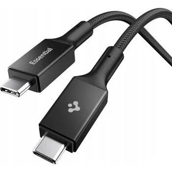 Datový kabel Kabel Spigen USB-C na USB-C 1,5 m černý
