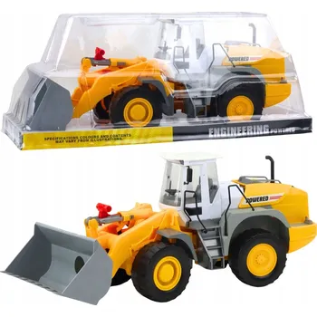 autíčko Bagr Stavební Vozidlo Velká Pohyblivá Lžíce Šedo-Žlutý