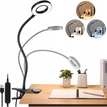 Lampička LED STOLNÍ LAMPA ŠKOLNÍ BEZDRÁTOVÁ S KLIPSEM NA ČTENÍ