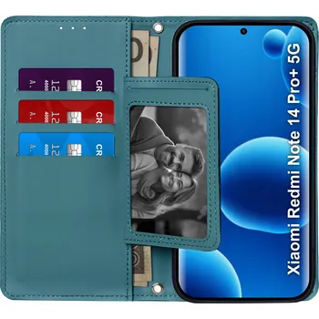 Pouzdro na mobilní telefon Flipové pouzdro KrainaGSM pro Xiaomi Redmi Note 14 Pro+ 5G modré