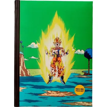 Zápisník Svítící LED zápisník A5 Dragon Ball Planeta Namek