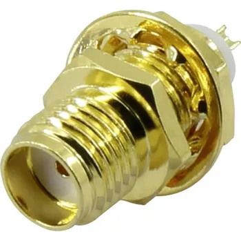 TRU COMPONENTS SMA-KHC-RG174 1372235 SMA konektor zásuvka, vestavná vertikální 50 Ω 1 ks