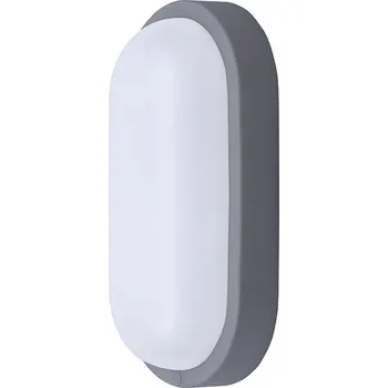 Venkovní osvětlení Solight LED venkovní osvětlení oválné, 20W, 1500lm, 4000K, IP54, 26cm, šedá barva - WO749-G