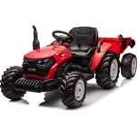 Mamido Elektrický traktor s přívěsem pro děti HC-306 24V červený