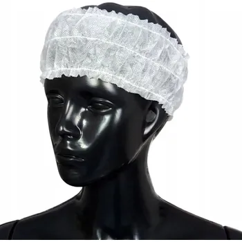 Čelenka Jednorázová čelenka do vlasů Ovee z netkané textilie, bílá, 100 ks