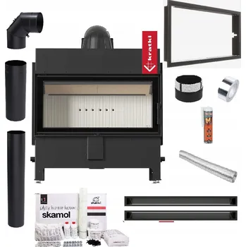 Krbová vložka KRBOVÁ VLOŽKA LUCY 16 kW OCELOVÁ TEPLOVZDUŠNÁ EKODESIGN SADA