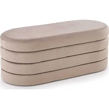 Taburet Taburet Terrell s funkcí kontejneru 110 x 46 x 42 cm samet béžový