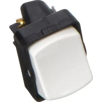 vypínač Vypínač světla Stěna 2cestný, 220 → 250V barva Bílá 1pólový Contactum, rozsah: Alfanar