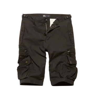 Pánská móda Kraťasy Vintage Industries Gandor - Černé Velikost: M