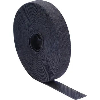 Zip Quadrios 23CA191 pásek se suchým zipem, ke spojování, háčková a flaušová část, (d x š) 10 m x 20 mm, černá, 10 m