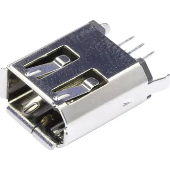 FireWire zásuvka 6pol. do DPS 1 Port FWB6PST černá econ connect Množství: 1 ks