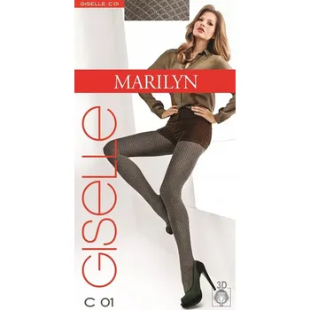 Dámské oblečení Hnědošedé Punčocháče Marilyn Giselle C01 80 1/2