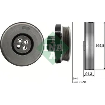 Řemenice, klikový hřídel Schaeffler INA 544 0602 10