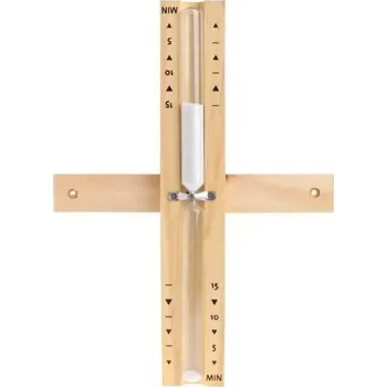 Dřevěné přesýpací hodiny do sauny pro odměřování času v sauně