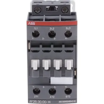 Průmyslový ventilátor ABB Stykač napětí ve vinutí 250/500 V ac/dc 3pólový 17 A 690V 11 kW s 3 NO kontakty 500 V Řízení motoru, rozsah: AF26 3P