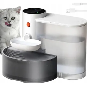 Miska pro psa FONTÁNA PRO DOMÁCÍ ZVÍŘATA S AUTOMATICKÝM NALÉVÁNÍM VODY 3L 2000mah