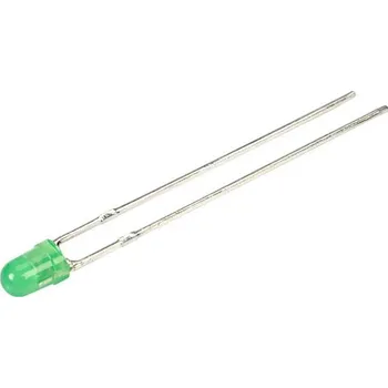 Polovodič Kingbright L-7104LGD LED s vývody zelená kulatý 3 mm 2 mcd 40 ° 25 mA 1.9 V
