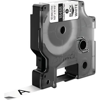 Kotouček do pokladny a tiskárny štítků páska do štítkovače DYMO IND RHINO 18758 Nylon Barva pásky: bílá Barva písma:černá 12 mm 3.5 m