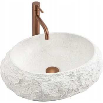 Umyvadlo REA UMYVADLO MIKA IVORY - NA DESKU