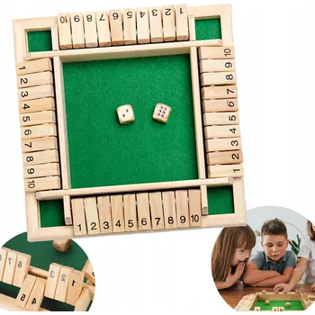 Desková hra Desková hra SHUT THE BOX GAME CLASSIC 4-SIDED BEDEE