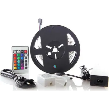 LED páska Solight LED světelný pás, RGB, 3m, sada s 12V adaptérem a dálk. ovladačem, 7,2W/m, IP20 - WM55