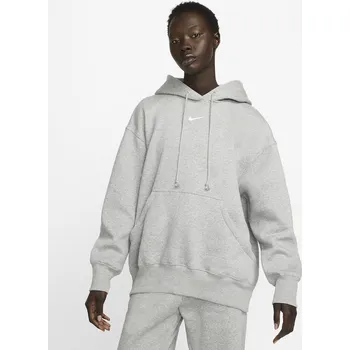 Dámská mikina Nike dámská mikina s s kapucí šedá oversize Sportswear Phoenix Fleece vel. XS
