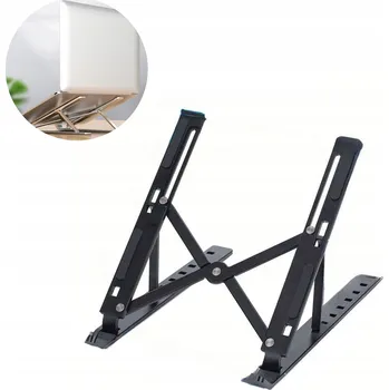 Skládací stojan pod notebook Shopuj.pl, černý, hliníkový