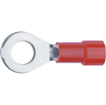 Kabelové oko Klauke 6206 kulaté kabelové oko Průřez (max.)=1 mm² Ø otvoru=6.5 mm částečná izolace červená 1 ks