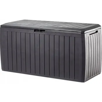 Zahradní úložný box KADAX ZAHRADNÍ ÚLOŽNÝ BOX NA BALKON TERASU 290L HNĚDÝ